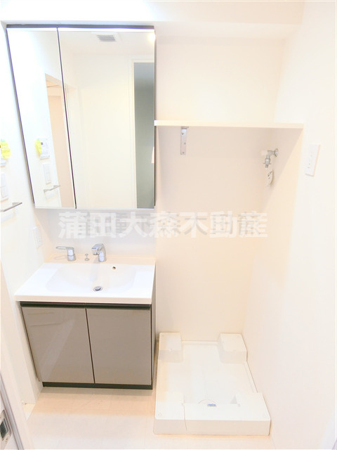 ドゥーエ蒲田南の洗面所|独立洗面台　洗面脱衣所　洗濯機置き場