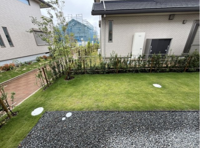 芦屋市涼風町　戸建ての庭