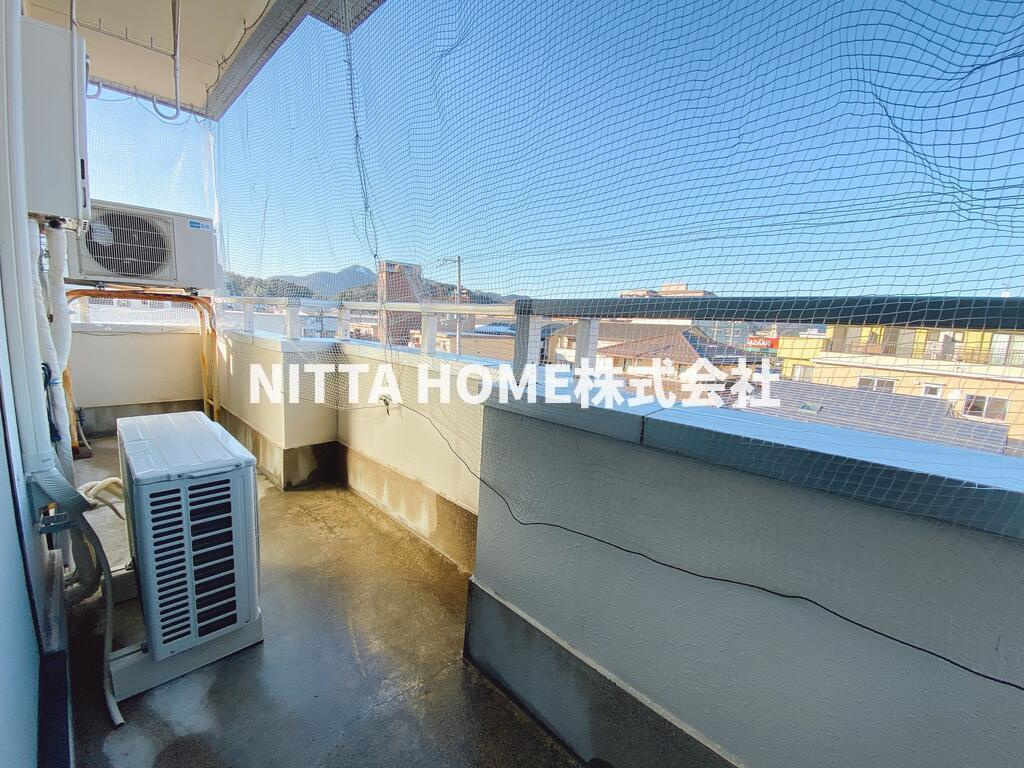 花太コーポ篠尾のバルコニー|南向きで日当たり良好なバルコニーです◎