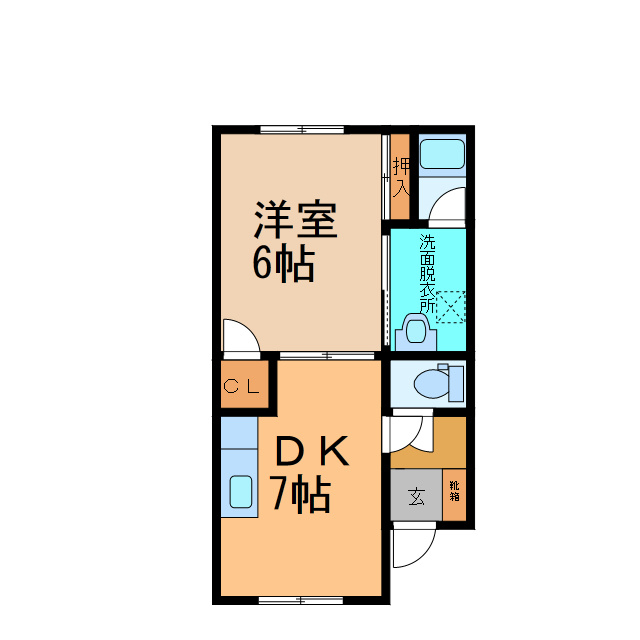 コーポスエヒロの間取り