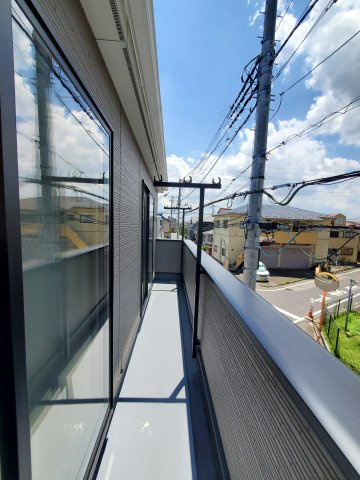 北葛飾郡松伏町　大字松伏　新築戸建　全1棟のバルコニー|施工例です