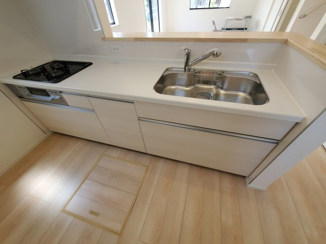 北葛飾郡松伏町　大字松伏　新築戸建　全1棟のキッチン|施工例です
