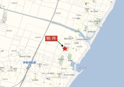 【地図】 | 鈴鹿市若松北3丁目《1号棟》 | 広域Map