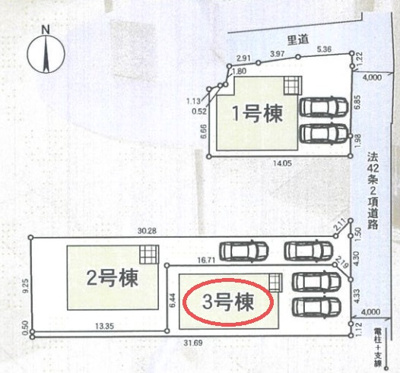 【区画図】 | クレイドルガーデン奈良市東九条町第２０ | 区画図