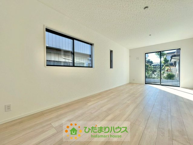 久喜市菖蒲町菖蒲第17　新築一戸建て　クレイドルガーデンの居間・リビング|使い勝手のよい広さです！