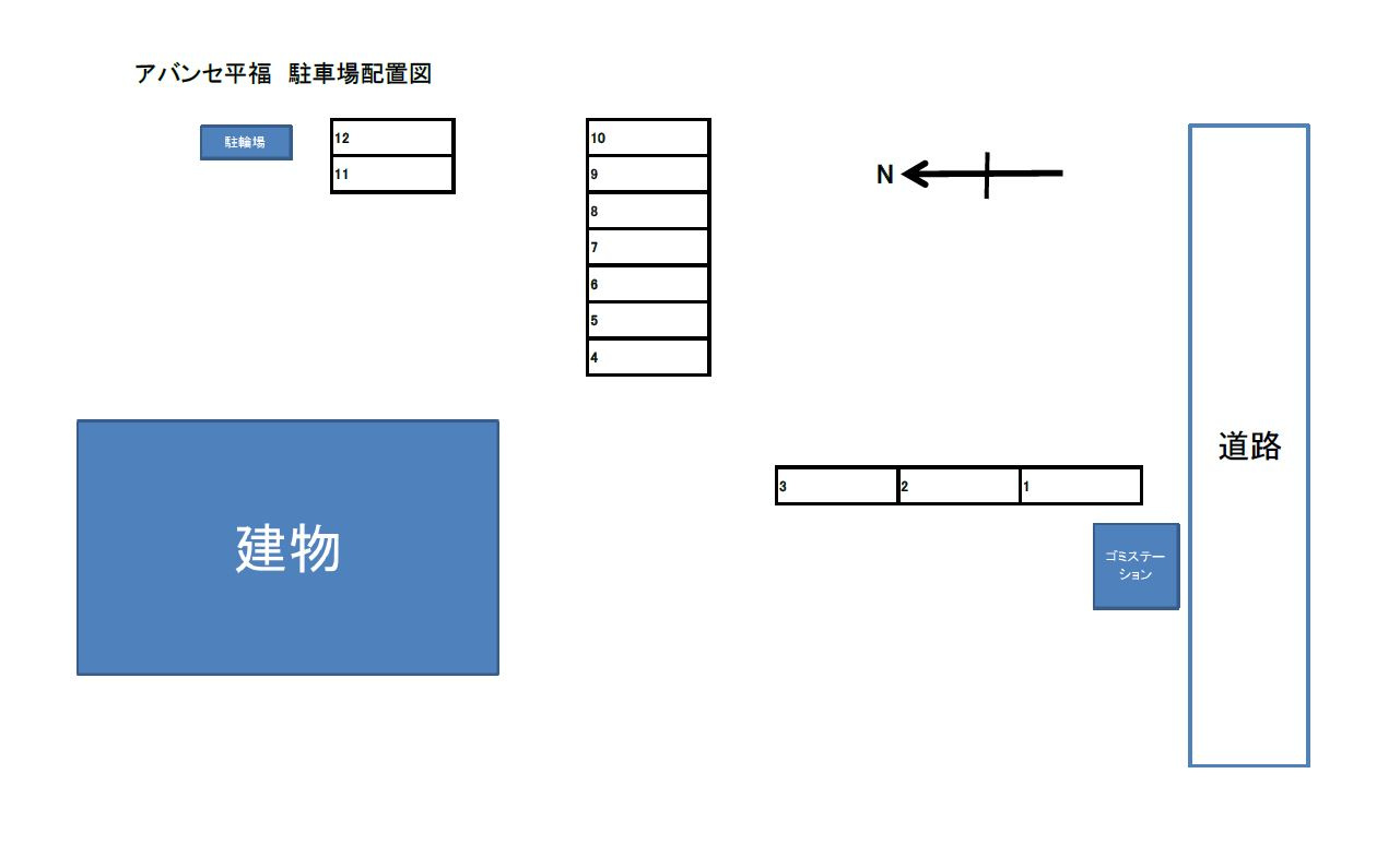 アヴァンセ平福の区画図