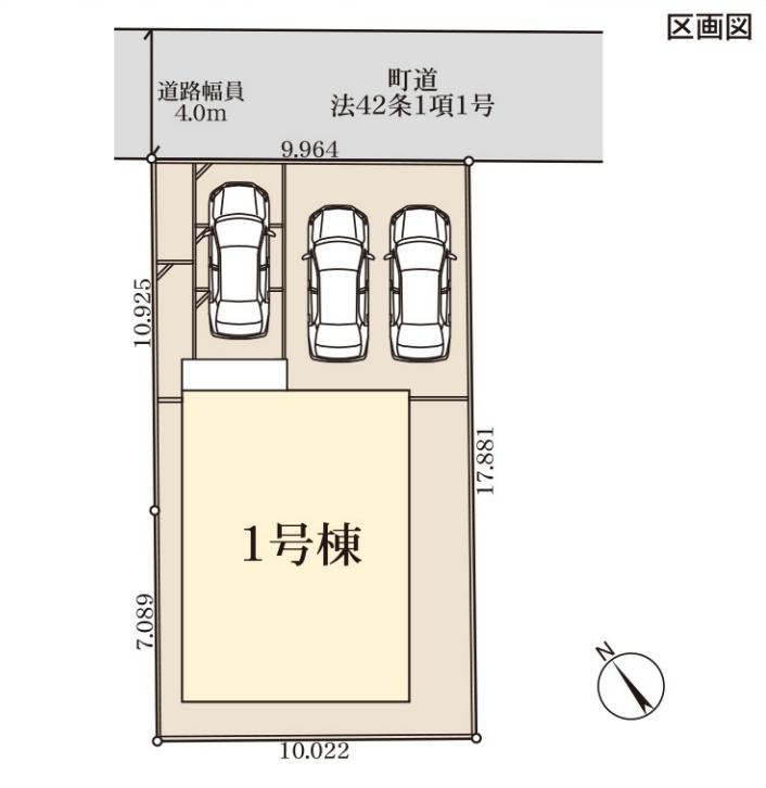 大洗町桜道3期　新築戸建の区画図
