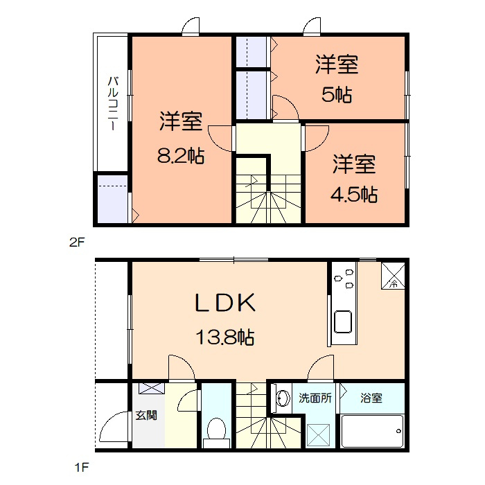 グランポタジェBの間取り