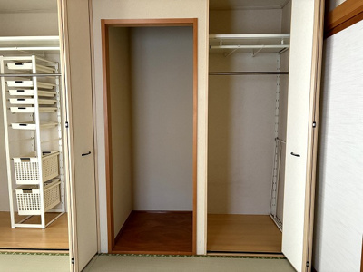 【収納】 | 諏訪市中洲 中古住宅⑰ | 1階 和室6帖 収納
