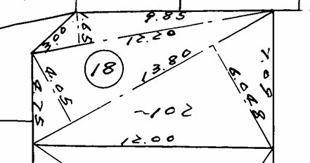 富里市立沢　売土地　角地の土地図