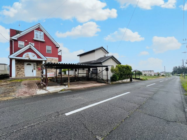 前橋市富士見町皆沢の前面道路含む現地写真|車の通りも少なく駐車も楽々♪