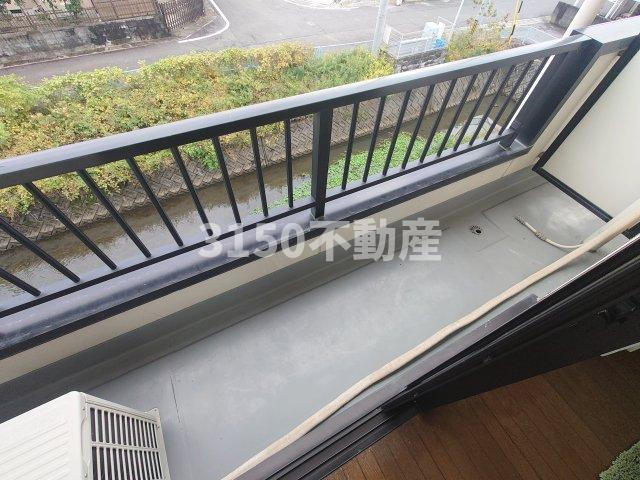 島川ハイツのバルコニー