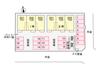 【区画図】 | カーサ　コンフォルト　Ⅱ