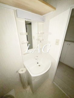 【洗面所】 | 月田マンション | 洗面台です。