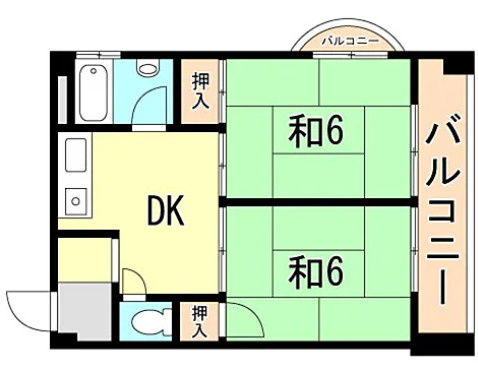 三葉ハイツの間取り