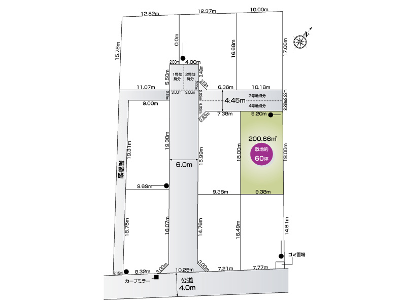 【区画図】鴻巣市松原3丁目（9区画）■ファイブイズホーム■