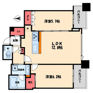【間取り】 | シティタワー大阪本町 | シティタワー大阪本町　間取り