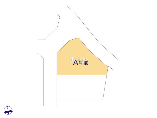 水戸市内原町984番　新築戸建　A号棟の区画図