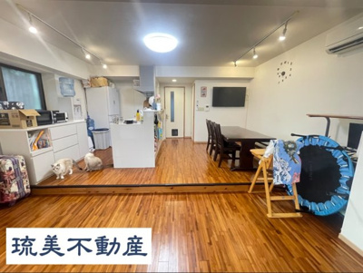 【居間・リビング】 | コミュニティハウス嘉数 | J号室　LDK16.4帖♪