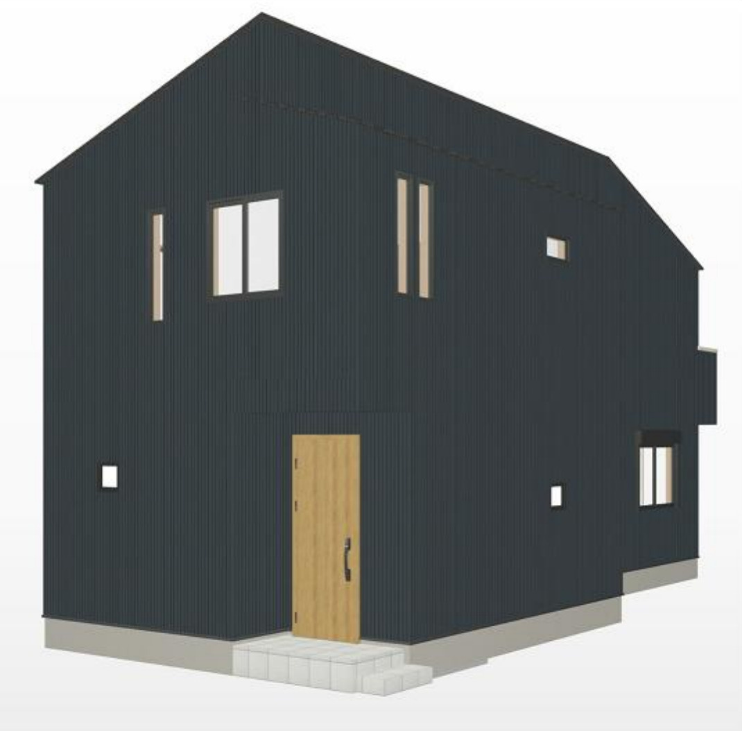 横浜市港北区綱島東4丁目 新築戸建て【仲介手数料無料】の外観パース