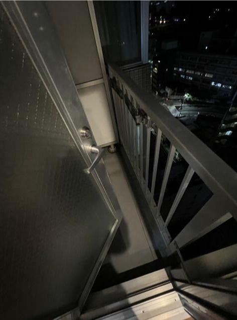 グレイスコート上野のバルコニー