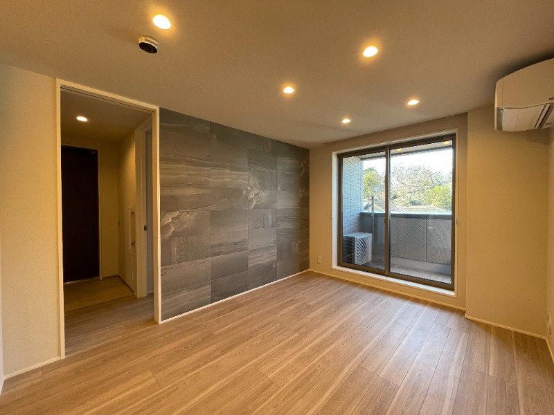 プレミアス上野毛の居間・リビング|南西向きの広々リビング♪