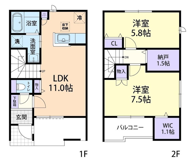 【間取り】 | ドミール大島Ⅶ　A