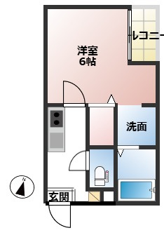 ル・ベリエ一ノ割の間取り
