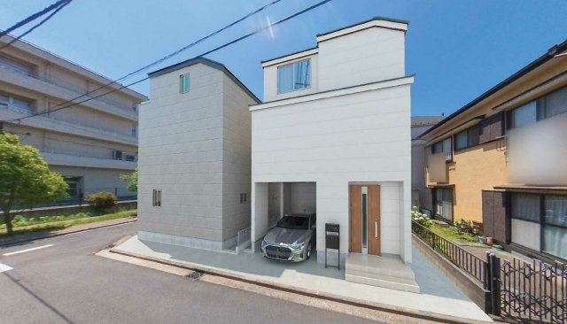 横浜市金沢区六浦東1丁目 新築戸建て【仲介手数料無料】の外観パース