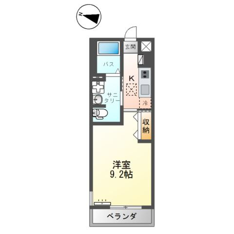 Ｃｅｕ　Ａｚｕｌ（セウ　アジュール）の間取り