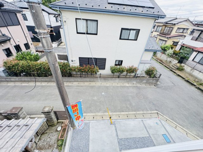 【展望】 | 三郷市彦成２丁目新築戸建【彦郷小学校：9分】 | バルコニーより道路側眺望