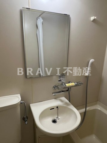 サンライン成育　BRAVI不動産の洗面所|【サンライン成育】スペースが確保できる洗面所です