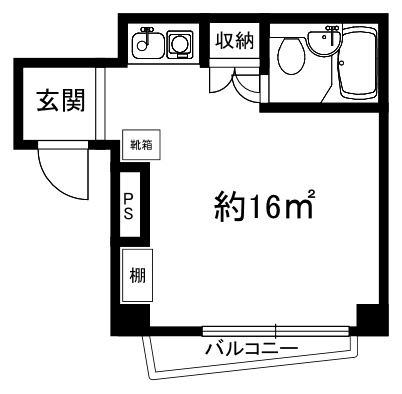 ジュネス六甲道の間取り