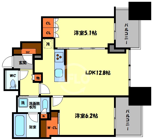 シティタワー大阪本町の間取り|シティタワー大阪本町　間取り