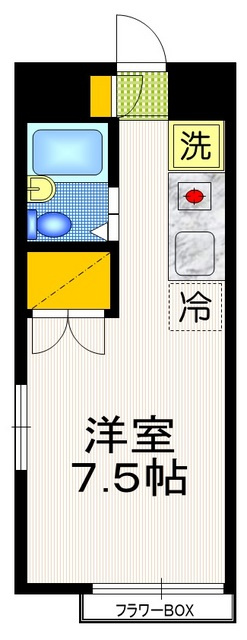 ハイムサンフラワーの居間・リビング|★２面採光の洋室★