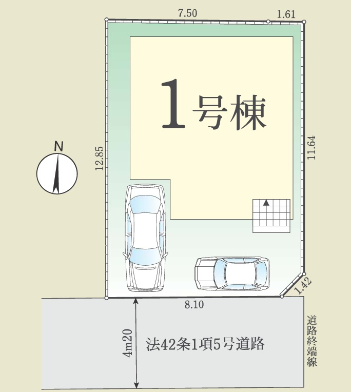 FiT 所沢市泉町１期　全１棟の区画図