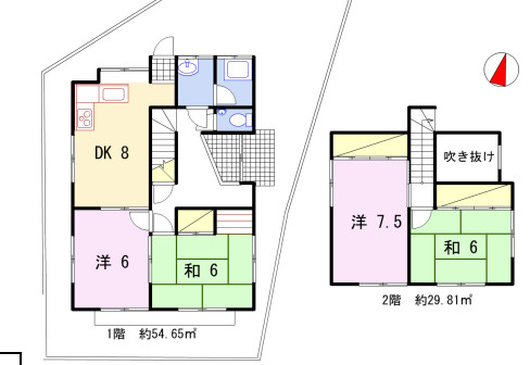 姫路市上大野１丁目の一戸建ての間取り
