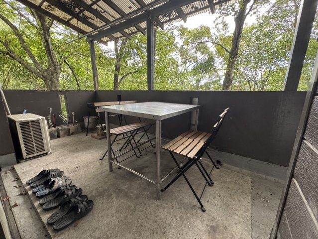 岩風呂付きのオシャレな別荘♪高久乙の設備|オシャレなテラスでBBQ