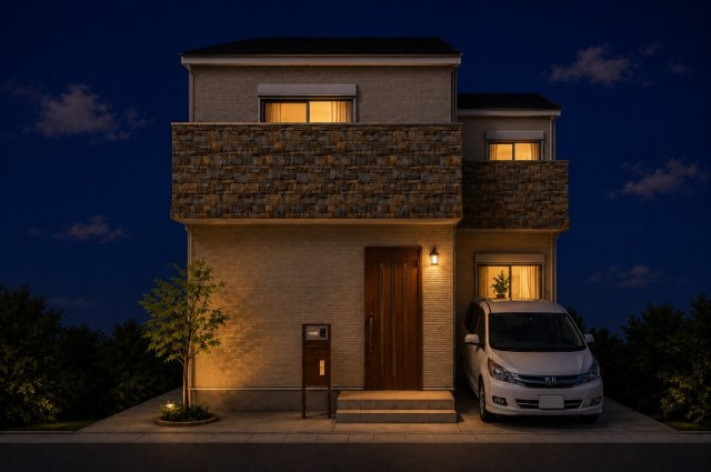 寺本5丁目　建築条件付土地　Aプランの外観パース|新築参考プラン/建物面積106.92ｍ2、建物価格1949万円