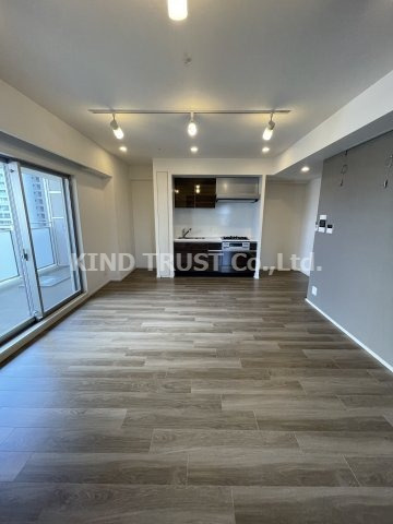 ザ・パークハビオ天満橋の居間・リビング|使いやすいリビングです