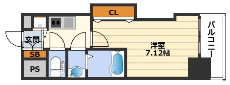 Luxe天神橋の間取り