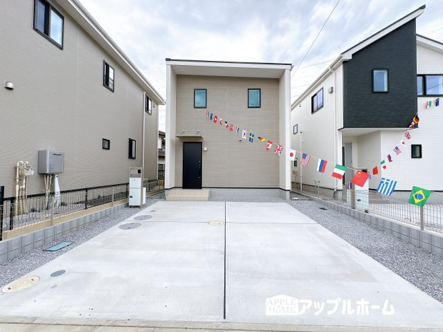 【新築住宅】東松山市石橋 第1期 全4棟の外観|駐車場は並列駐車２台分☆来客時も安心です♪セカンドカー用にもお使いいただけます。