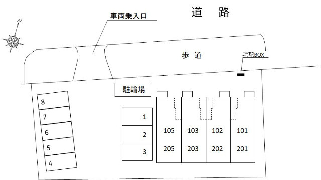 メゾン　ド　ｒ・ｙの駐車場