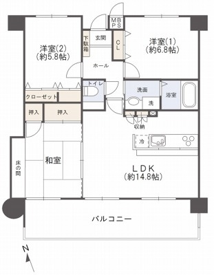 バルミー弥生の間取り