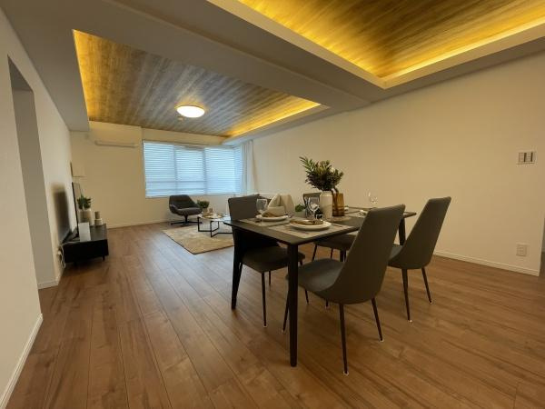 マンション雪谷テラスの居間・リビング|窓からの日差し・風・すべてが心地よくゆったりとした時間を過ごせます♪