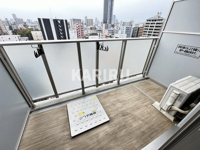 エスリード大阪城南グランデュクスのバルコニー