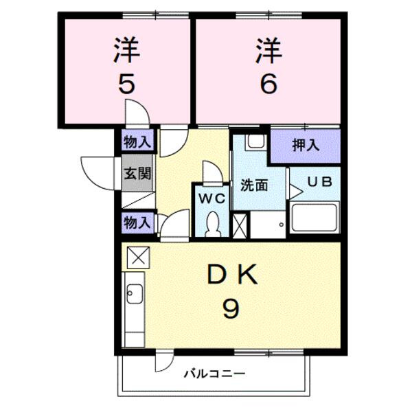 ドミール板倉の間取り