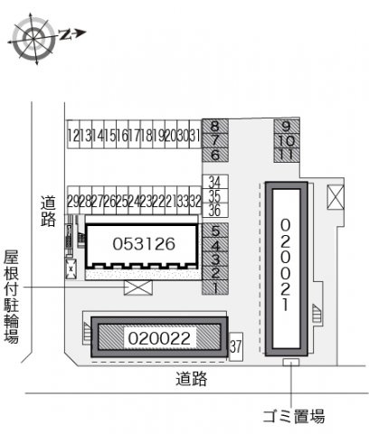 レオパレス船津のその他|配置図です。