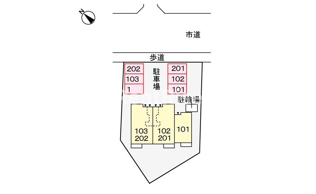 Ｍ・Ｔ・グランツⅡの駐車場|駐車場