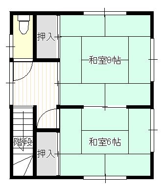 郡山市富久山町久保田字大原|2階です